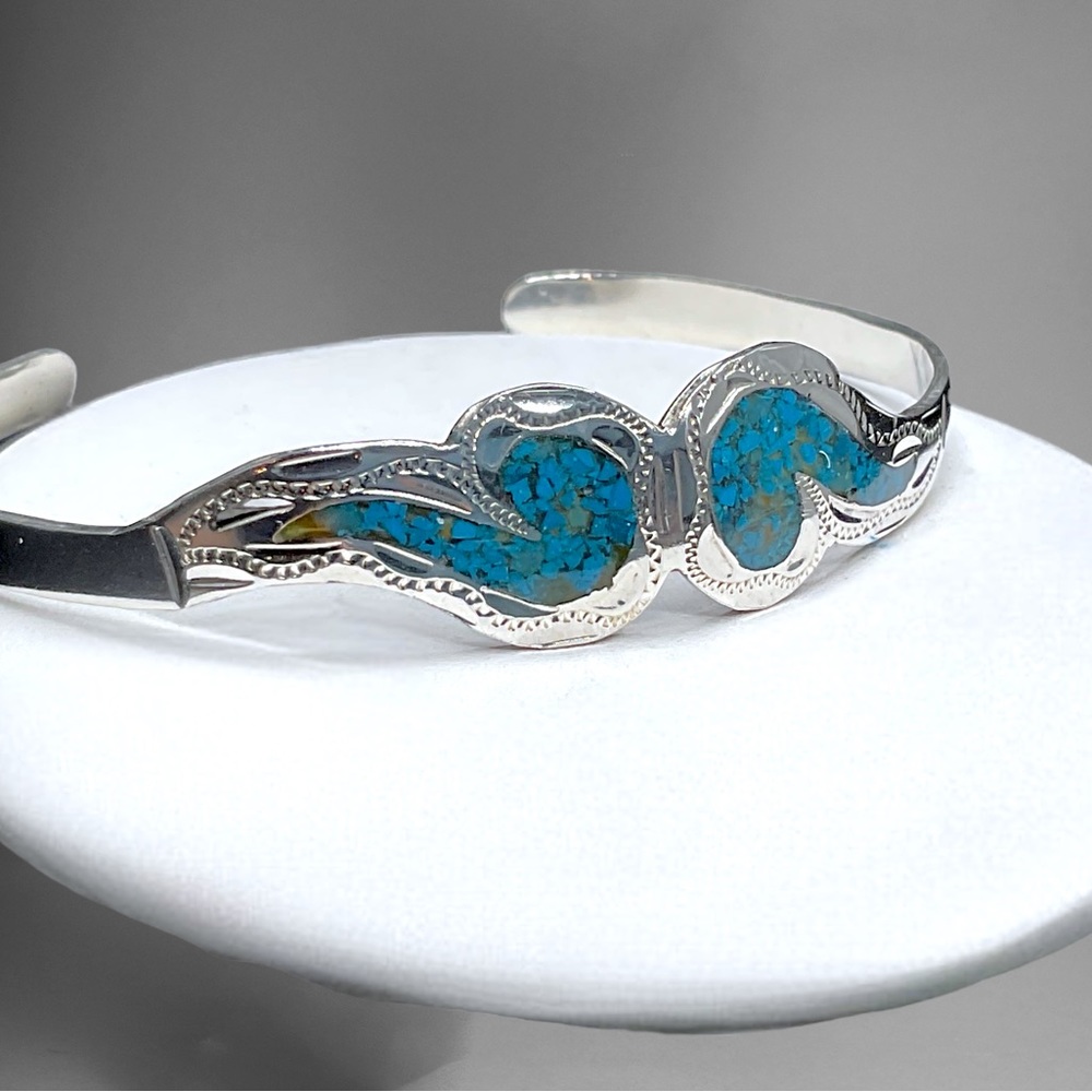 🌺ON SALE! Vintage Sterling & Turquoise Bracelet